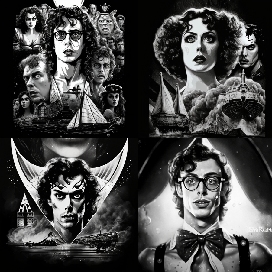 Midjourney Rocky Horror picture show