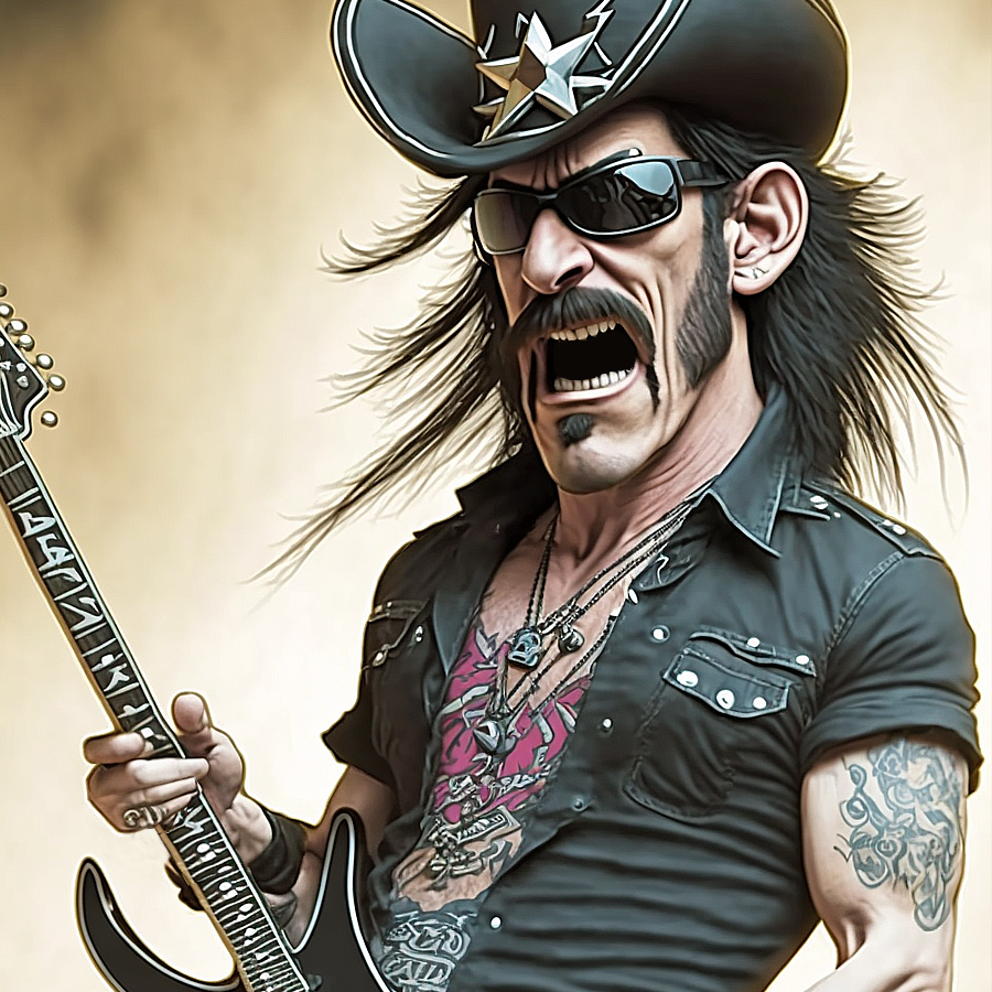 Midjourney Lemmy Rockstar